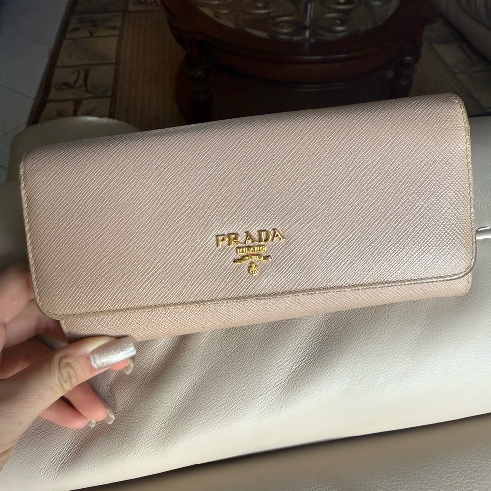 Beautiful Prada long Saffiano wallet